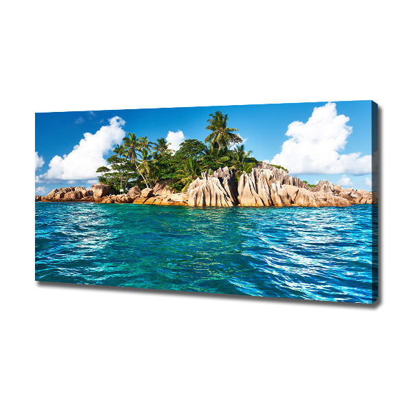 Canvas wall art Tropical island