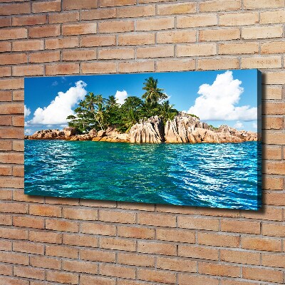 Canvas wall art Tropical island