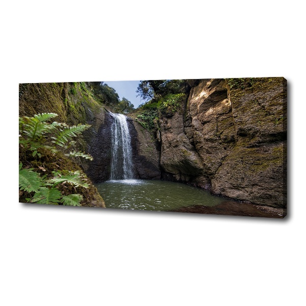 Canvas wall art Waterfall in Sardinia