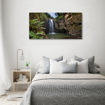 Canvas wall art Waterfall in Sardinia