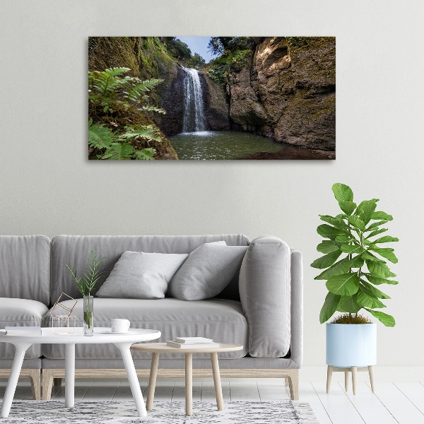 Canvas wall art Waterfall in Sardinia