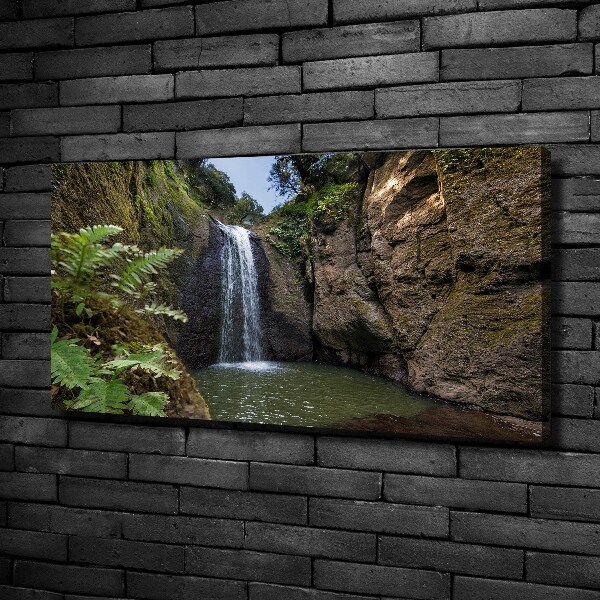 Canvas wall art Waterfall in Sardinia