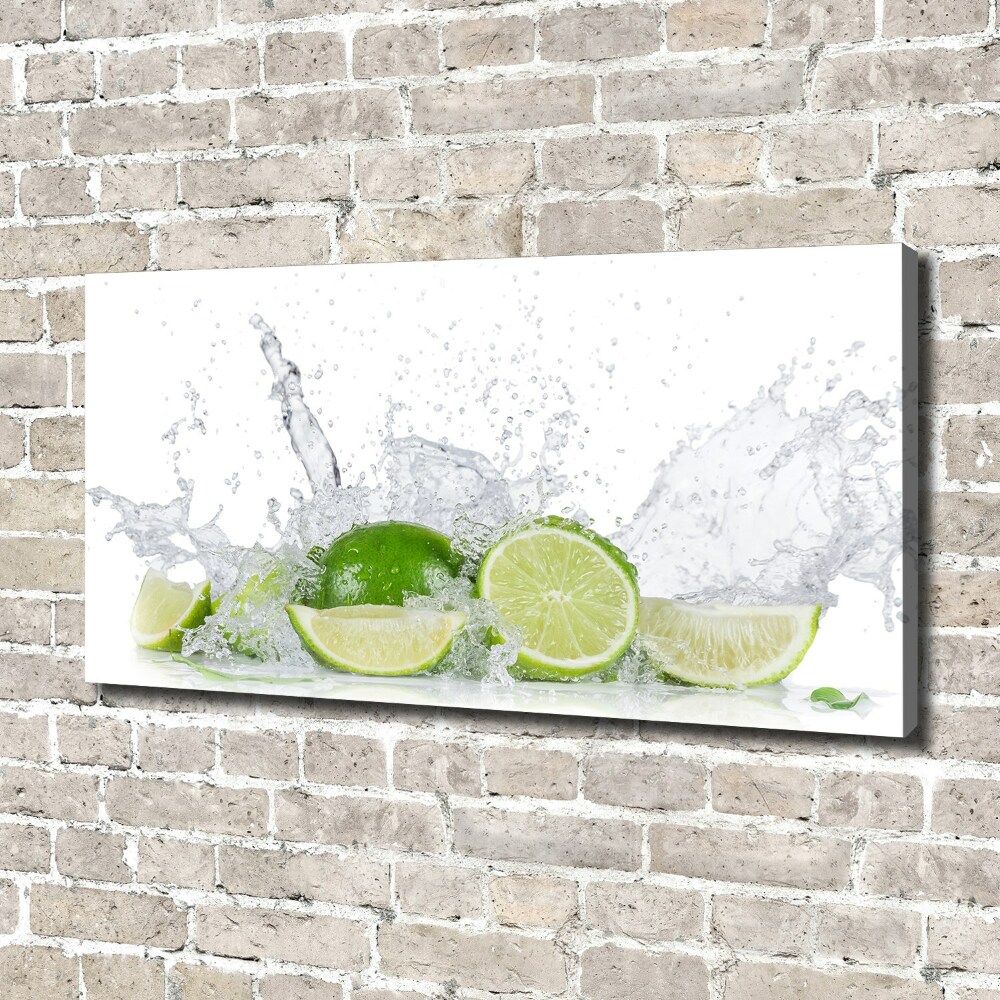 Canvas wall art Lime and water