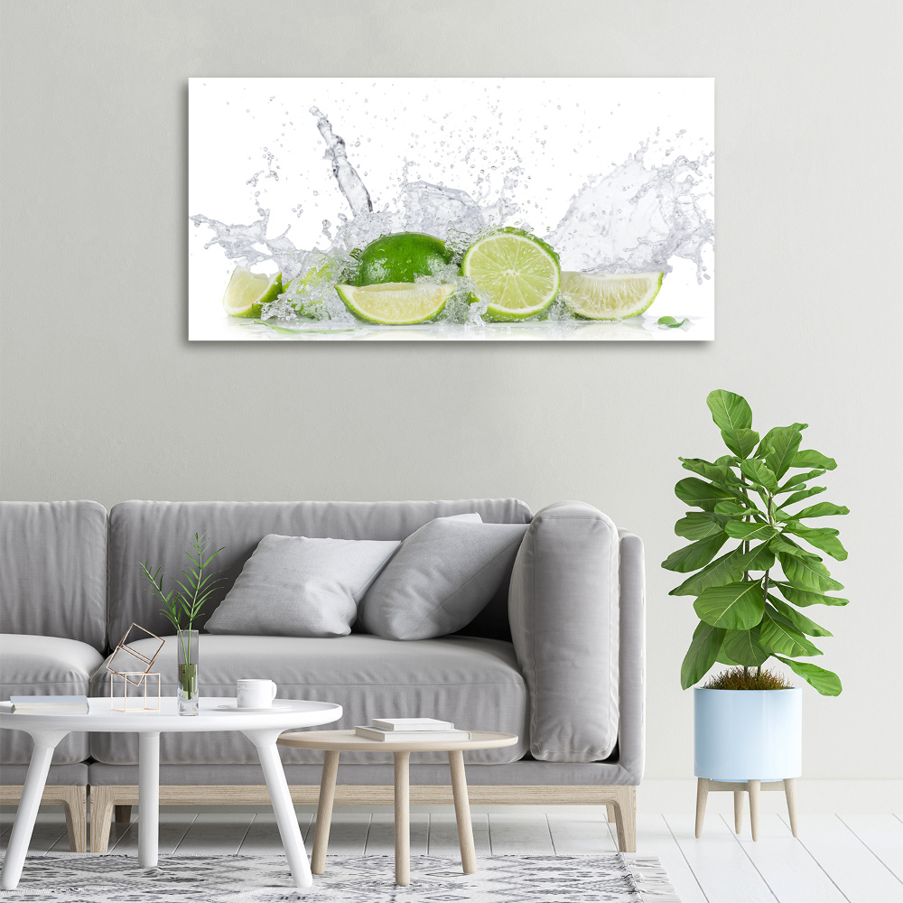 Canvas wall art Lime and water