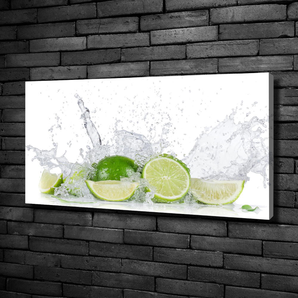 Canvas wall art Lime and water