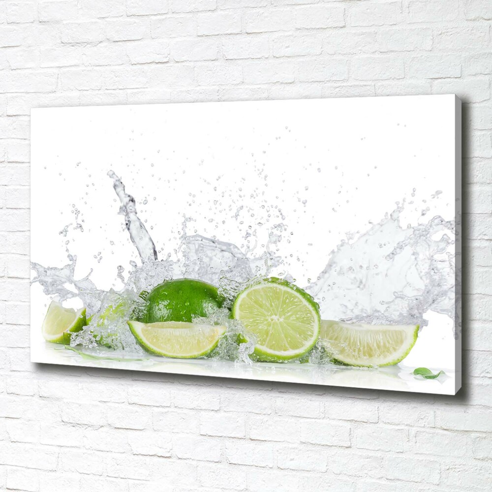 Canvas wall art Lime and water