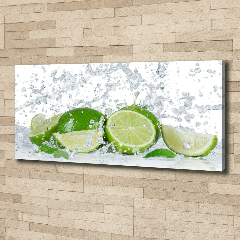 Canvas wall art Lime and water