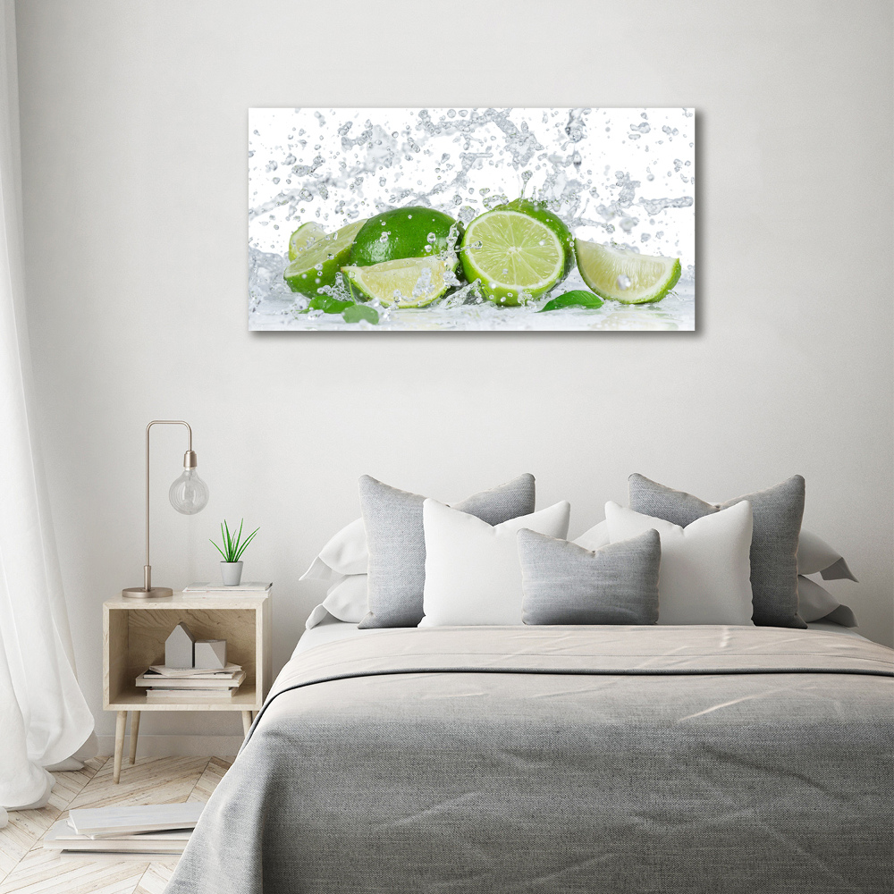 Canvas wall art Lime and water