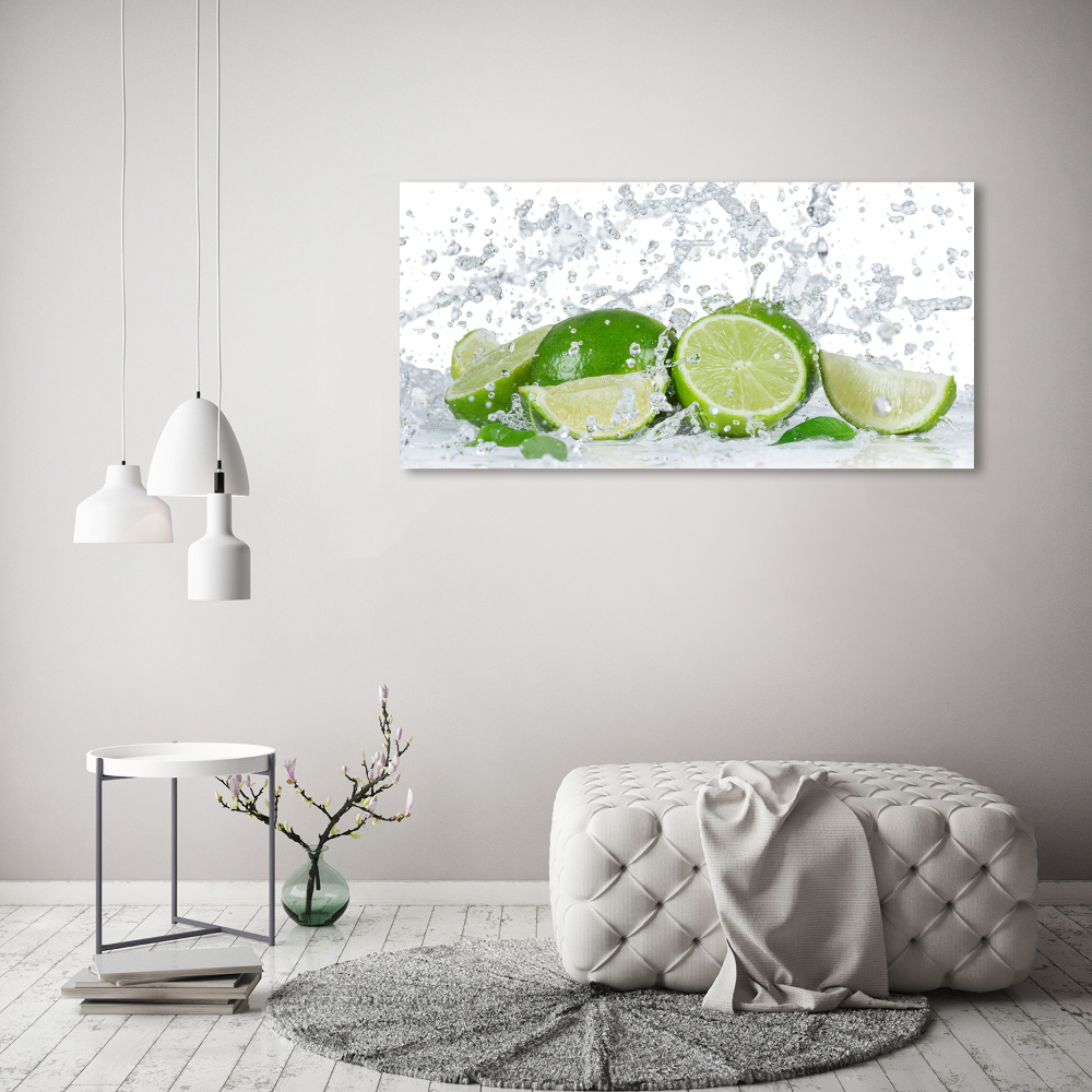 Canvas wall art Lime and water