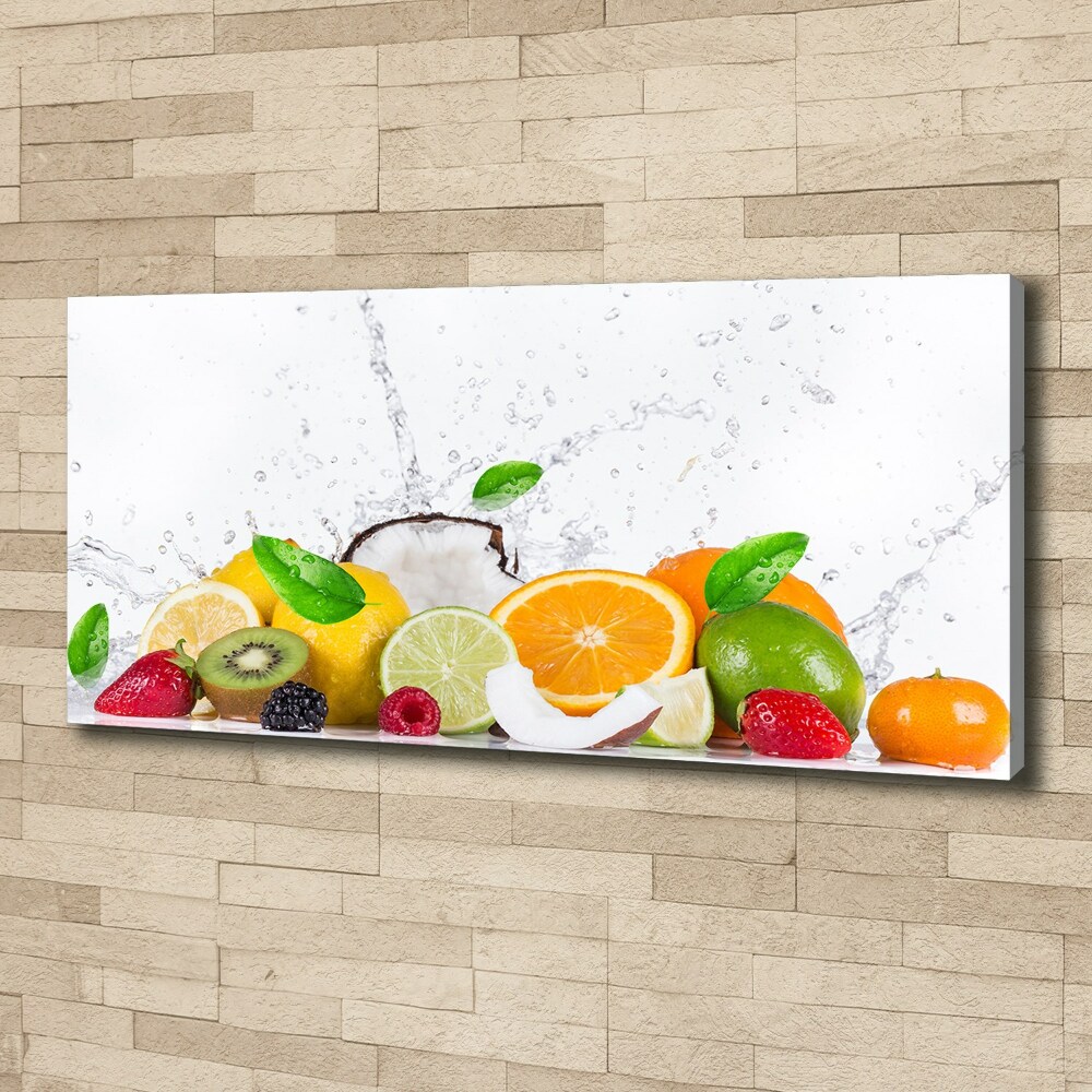 Canvas wall art Fruit and water