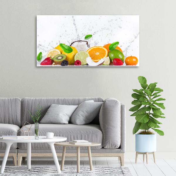 Canvas wall art Fruit and water