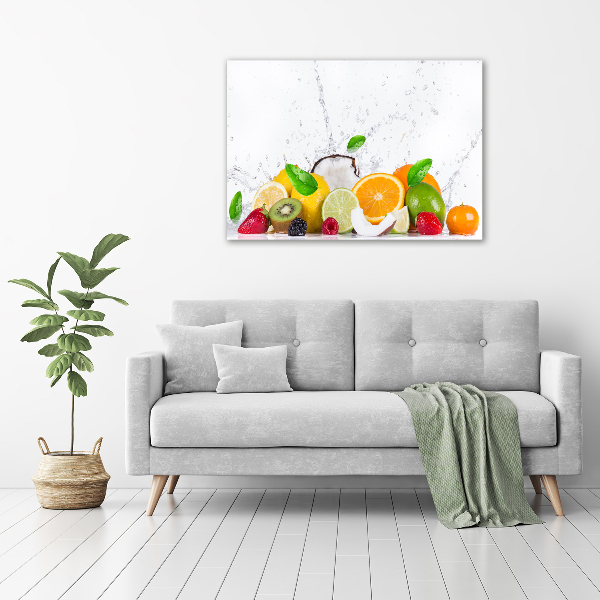 Canvas wall art Fruit and water