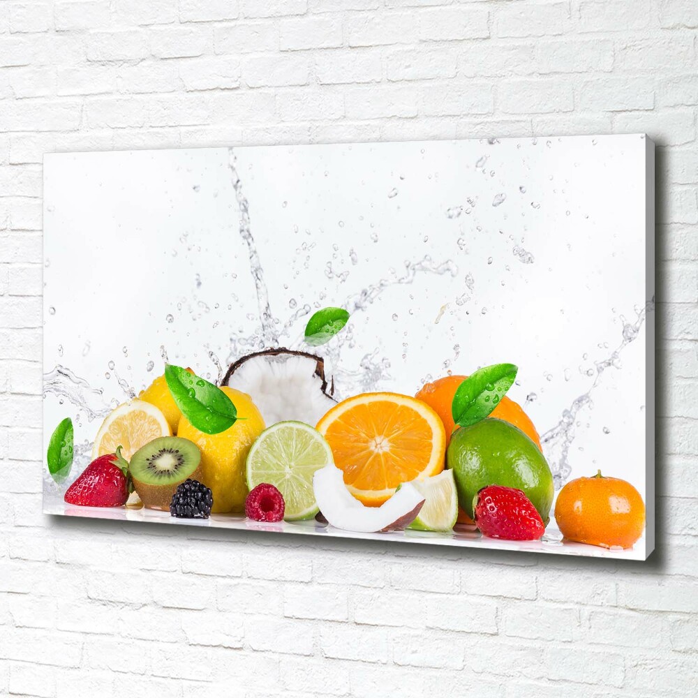 Canvas wall art Fruit and water