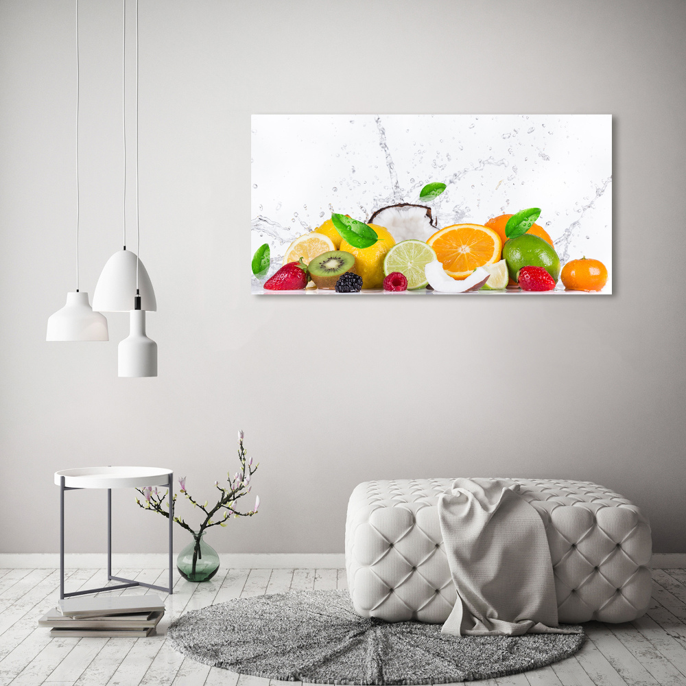 Canvas wall art Fruit and water