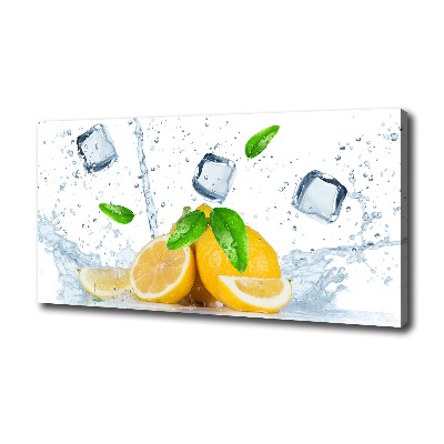 Canvas wall art Ice lemons