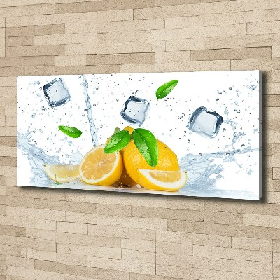 Canvas wall art Ice lemons