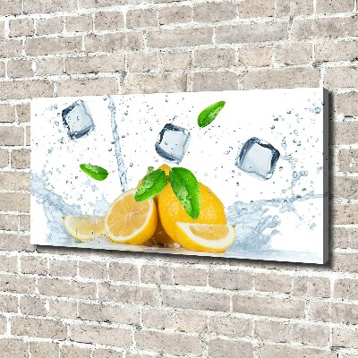 Canvas wall art Ice lemons