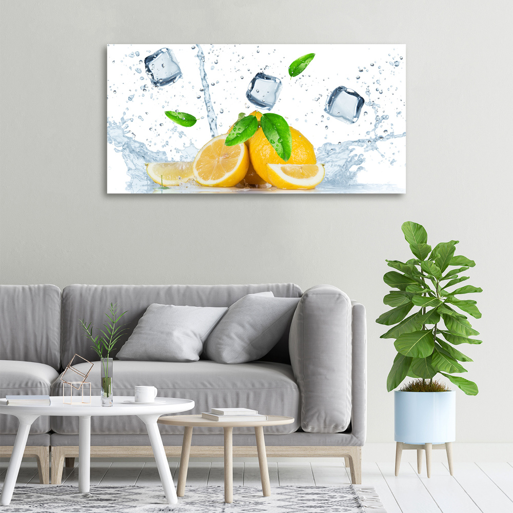 Canvas wall art Ice lemons