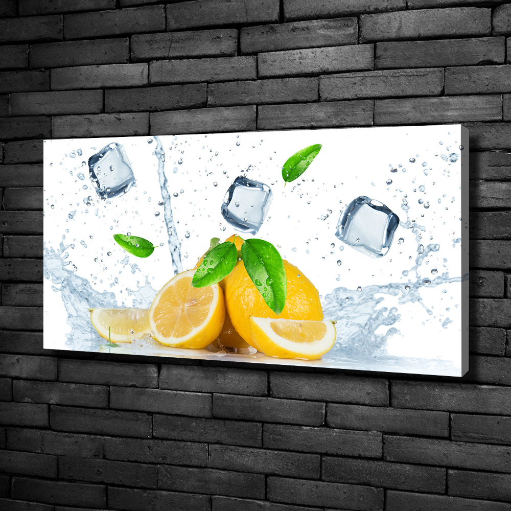 Canvas wall art Ice lemons