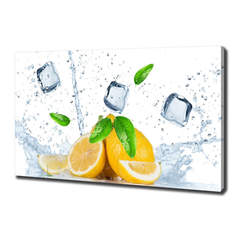 Canvas wall art Ice lemons