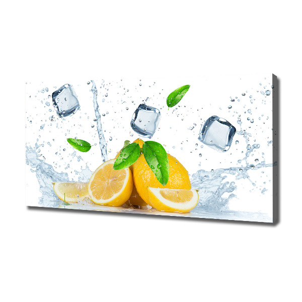 Canvas wall art Ice lemons