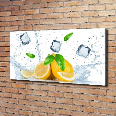 Canvas wall art Ice lemons