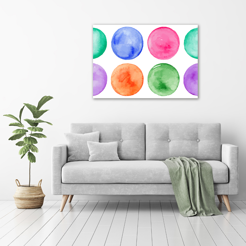 Canvas wall art Colorful wheels