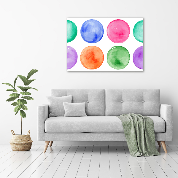 Canvas wall art Colorful wheels