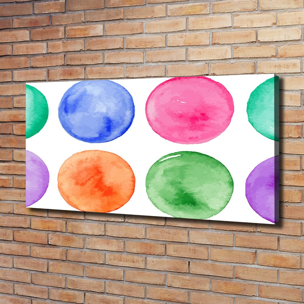 Canvas wall art Colorful wheels