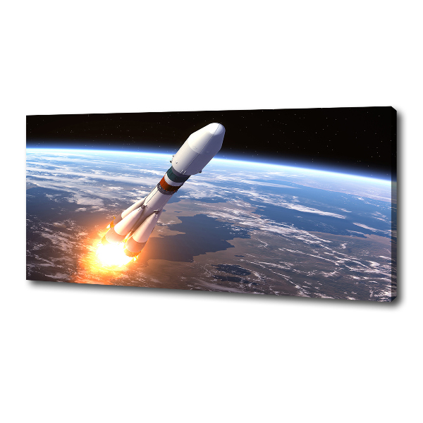 Canvas wall art A space rocket