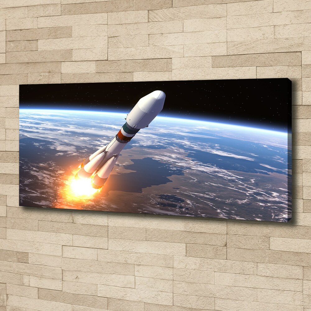 Canvas wall art A space rocket