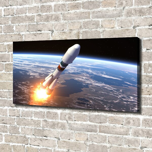 Canvas wall art A space rocket