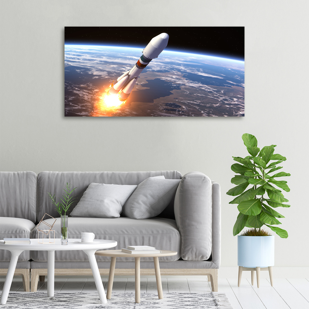 Canvas wall art A space rocket