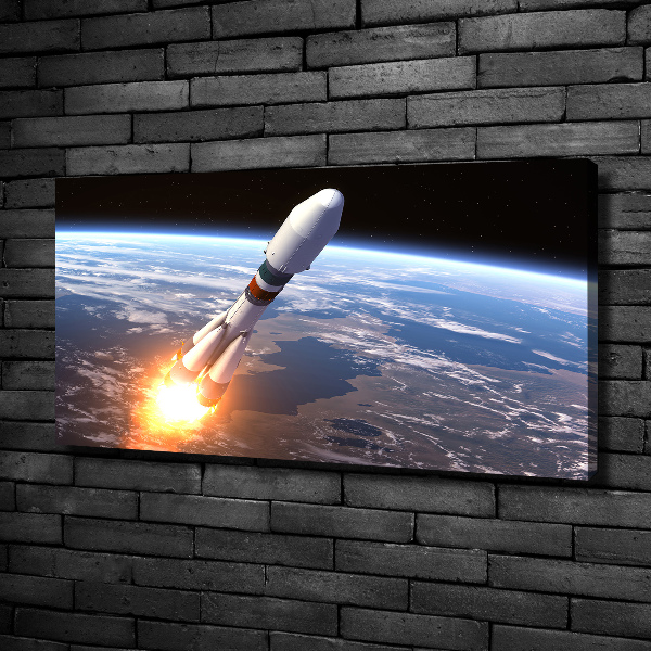 Canvas wall art A space rocket