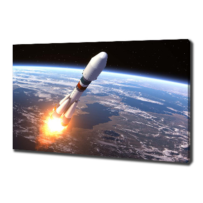 Canvas wall art A space rocket