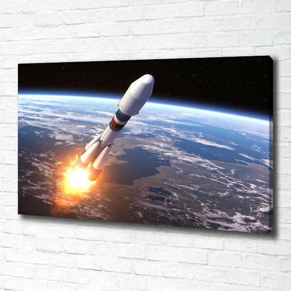 Canvas wall art A space rocket