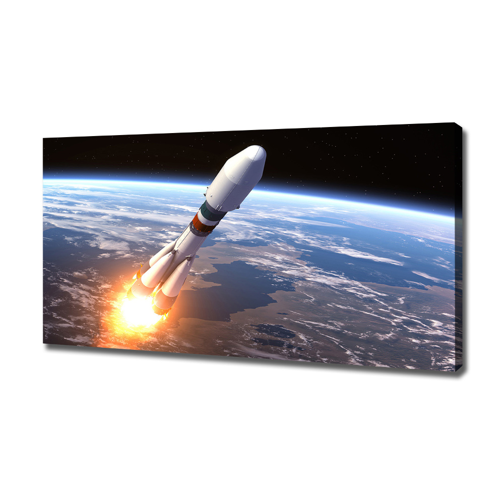 Canvas wall art A space rocket