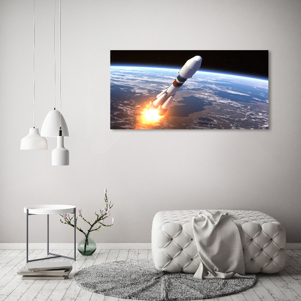 Canvas wall art A space rocket