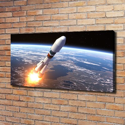 Canvas wall art A space rocket