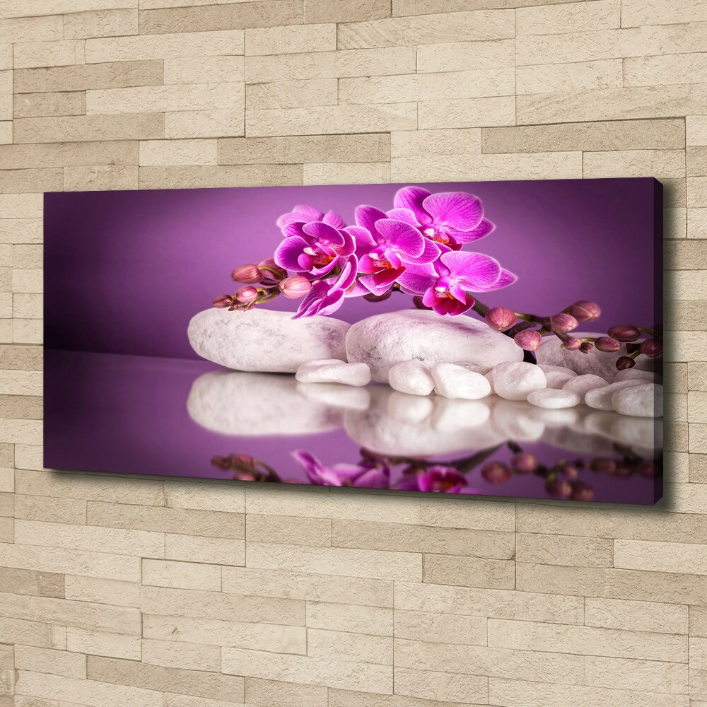 Canvas wall art Pink orchid