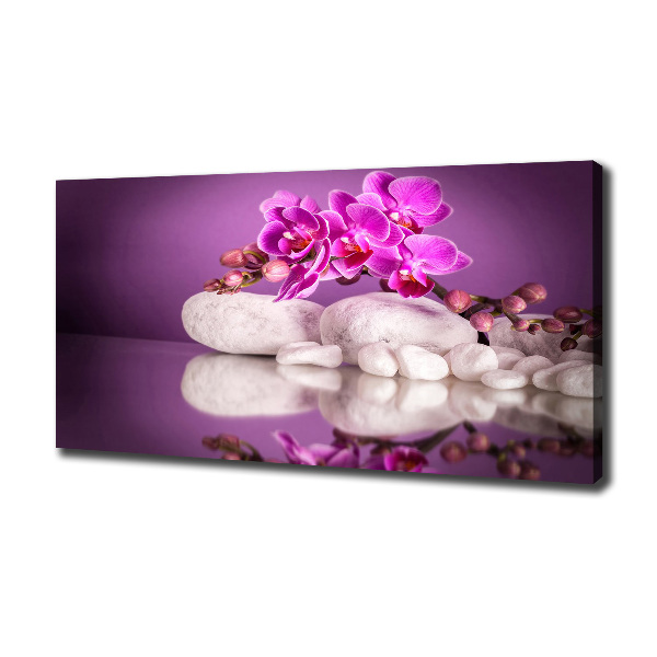 Canvas wall art Pink orchid