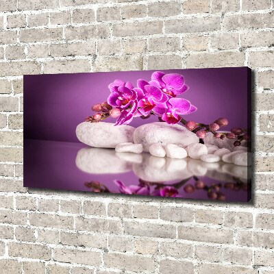 Canvas wall art Pink orchid