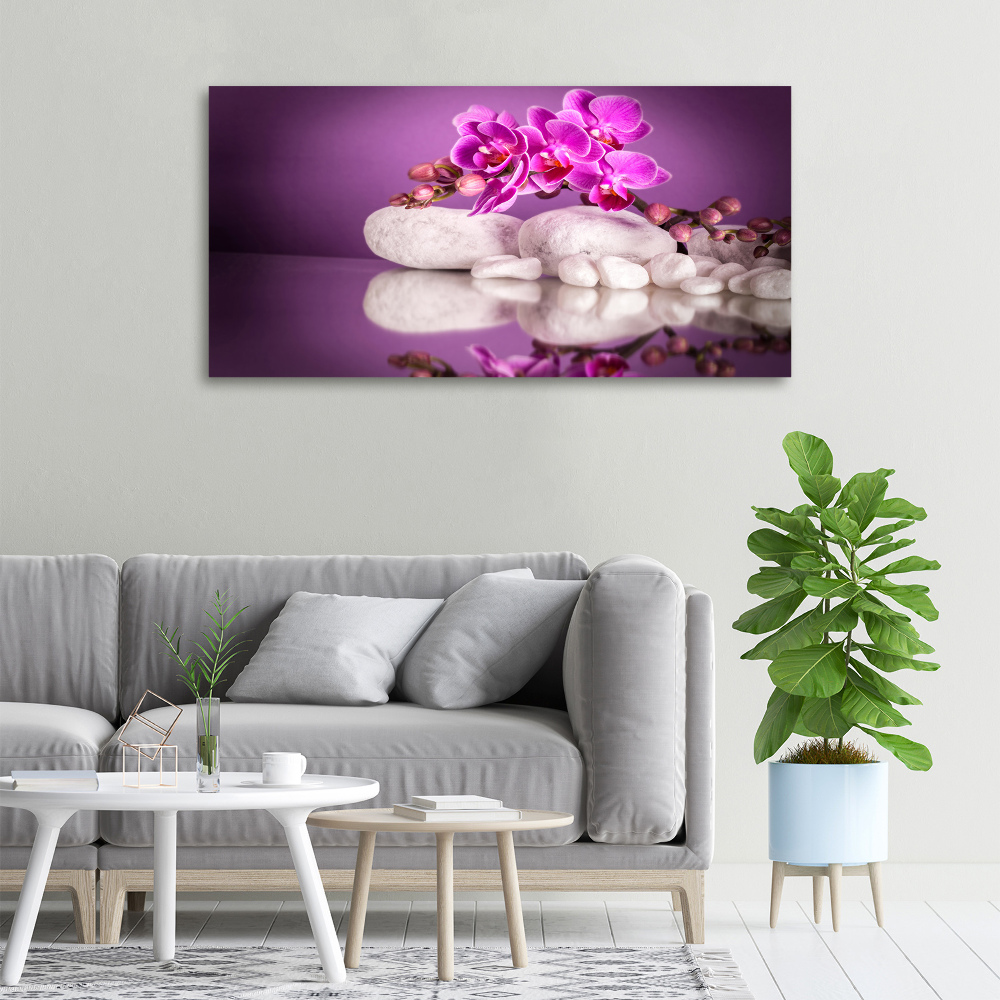 Canvas wall art Pink orchid