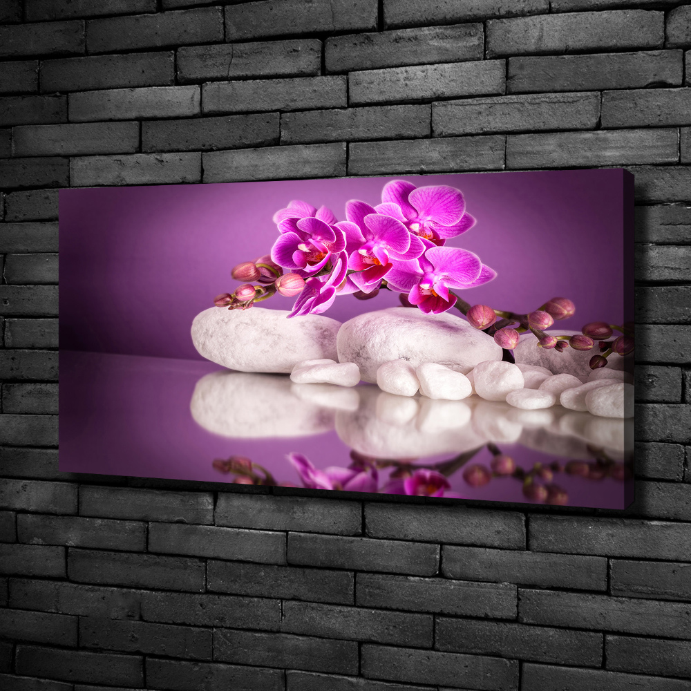 Canvas wall art Pink orchid