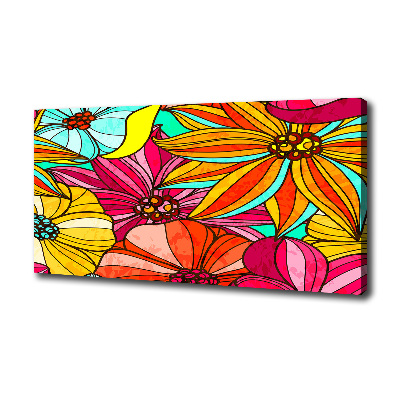 Canvas wall art Floral pattern