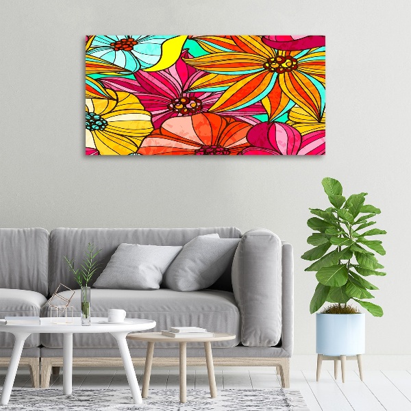 Canvas wall art Floral pattern