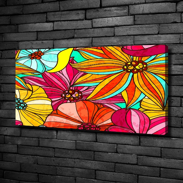 Canvas wall art Floral pattern