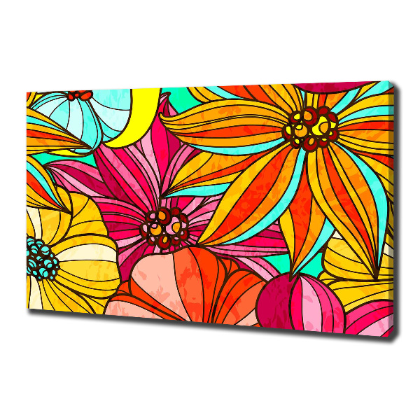 Canvas wall art Floral pattern