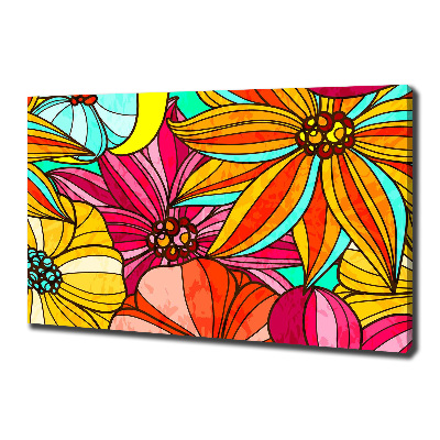 Canvas wall art Floral pattern