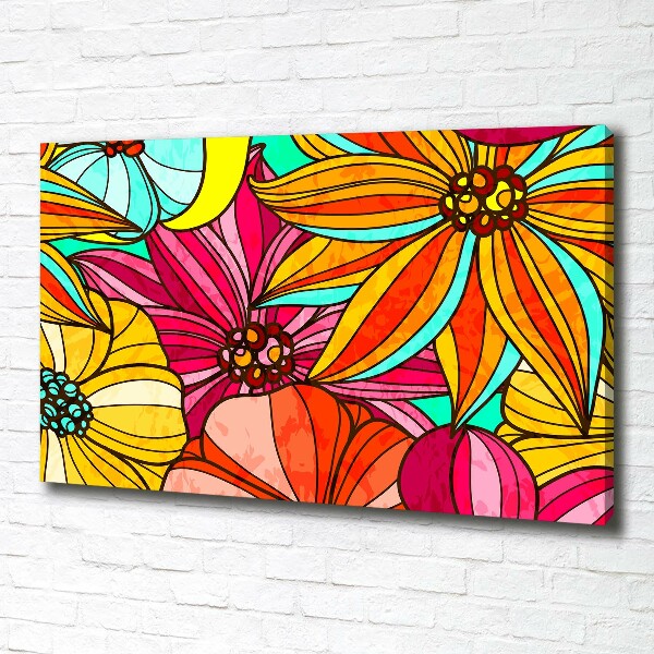 Canvas wall art Floral pattern